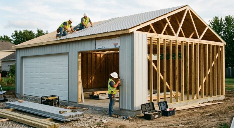 Metal Garage Construction in Bonita Springs, FL