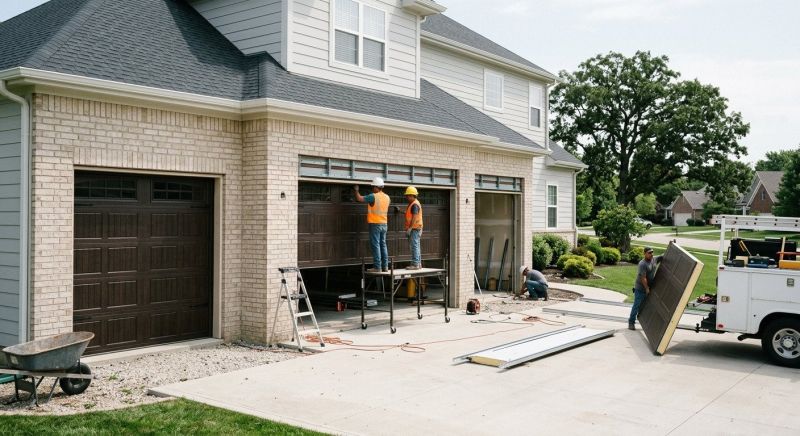 Wood Garage Installation in Pearland, TX