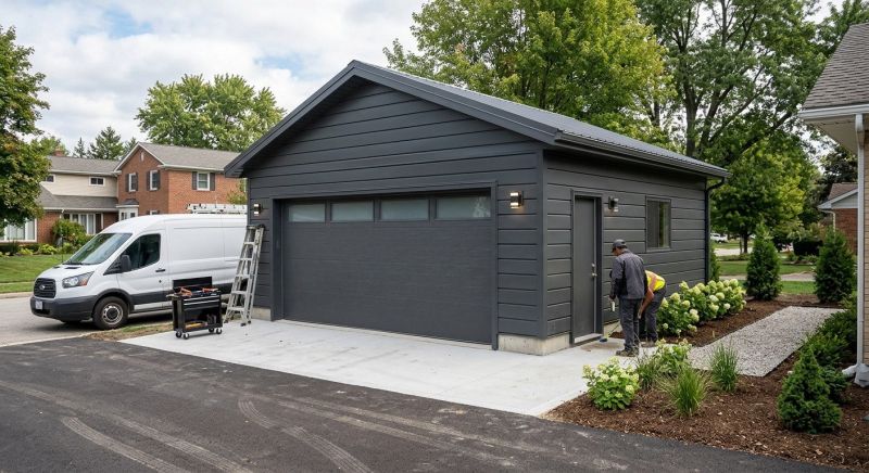 Wood Garage Installation in Pearland, TX